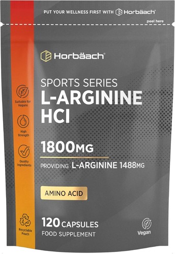 Arginine 1800mg 120 - , capsules
